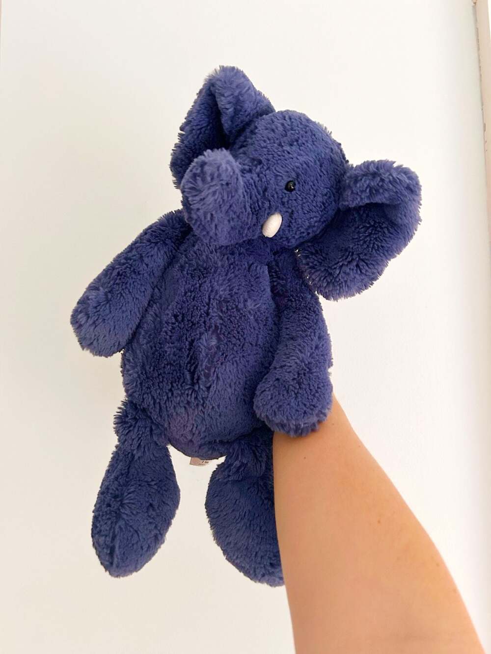 Jellycat Bashful Elephant Plush Toy Navy Blue